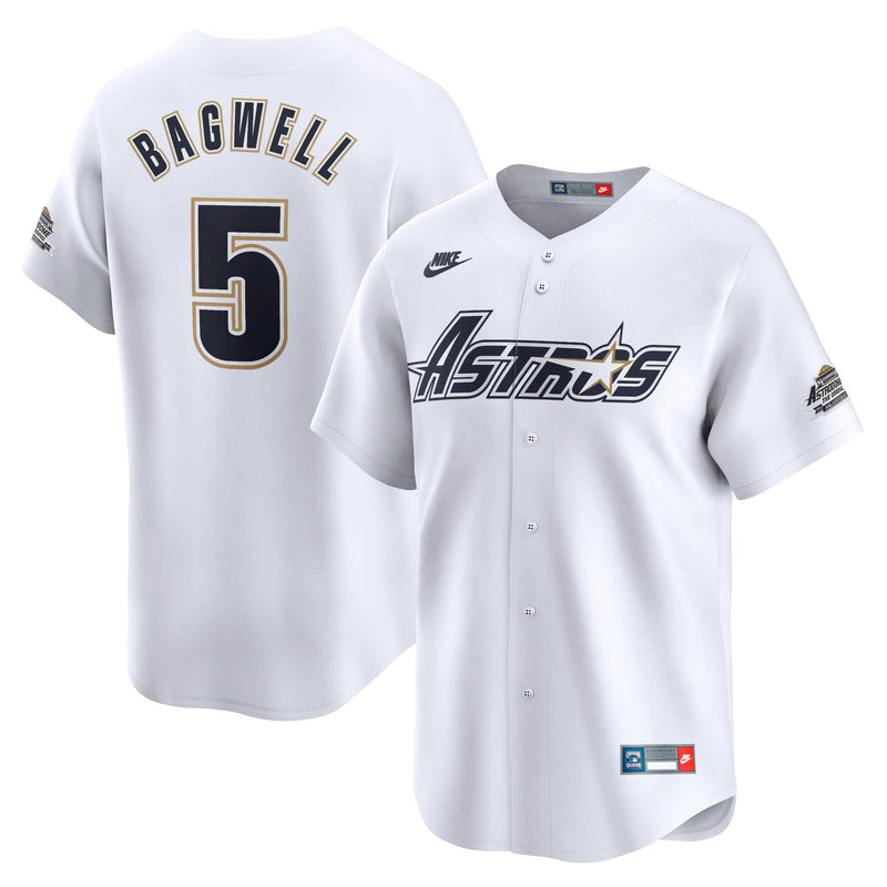 Houston Astros Jeff Bagwell Nike White Throwback Cooperstown Collection Limited Jersey