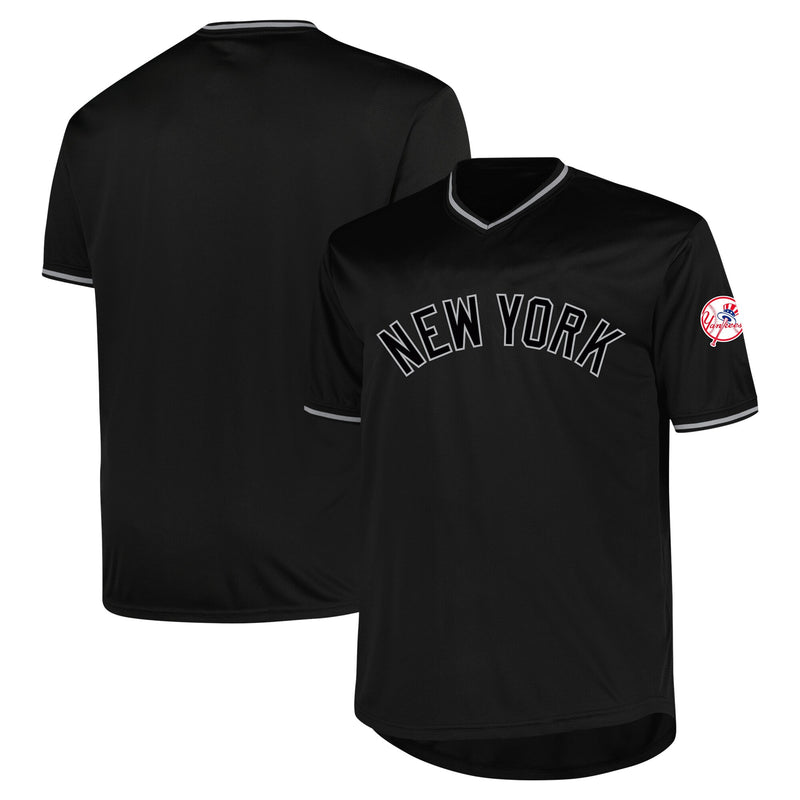 New York Yankees Profile Black Big & Tall Pop Fashion Jersey