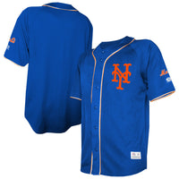 New York Mets Stitches Royal Team Color Full-Button Fashion Jersey