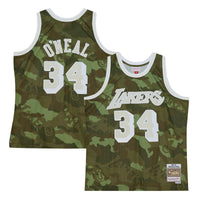 Los Angeles Lakers NBA Shaquille O'Neal Ghost Green Camo Swingman Jersey By Mitchell & Ness -