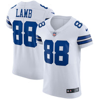 Dallas Cowboys CeeDee Lamb Nike White Vapor Elite Jersey