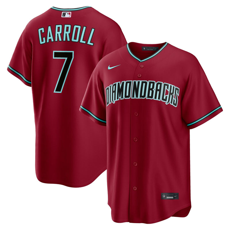 Arizona Diamondbacks Corbin Carroll Nike Crimson Alternate 2 Replica Jersey