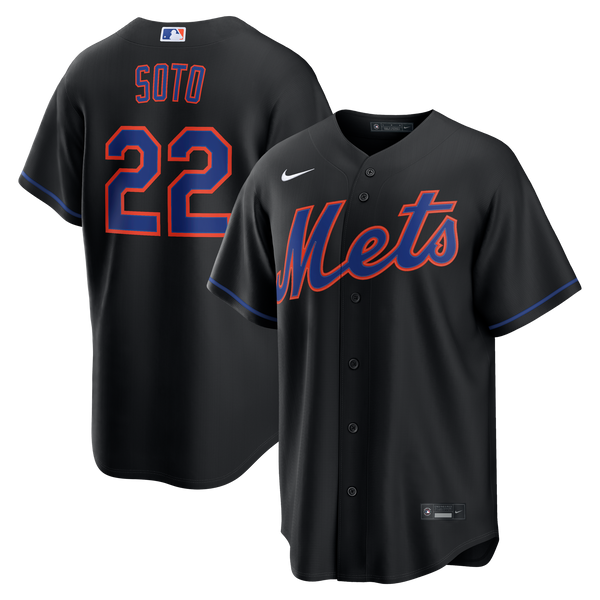 New York Mets Juan Soto Nike Black Alternate Replica Jersey