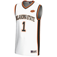 #1 Oklahoma State Cowboys GameDay Greats Lightweight Basketball Jersey - White