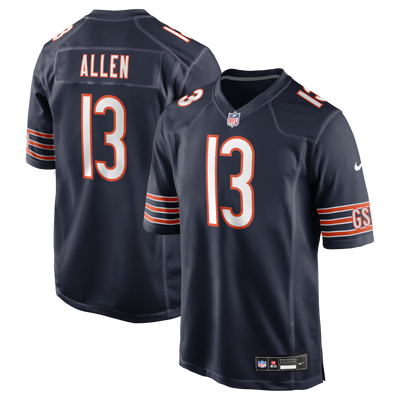 Chicago Bears Keenan Allen Nike Navy Team Game Jersey