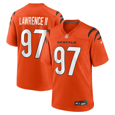 Cincinnati Bengals Dexter Lawrence II Nike Orange Game Jersey
