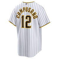 San Diego Padres Luis Campusano Nike White Home Replica Jersey