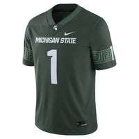 #1 Michigan State Spartans Nike Football Game Jersey - Green