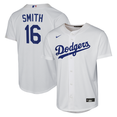 Male Los Angeles Dodgers Will Smith Nike White Home Replica Jersey