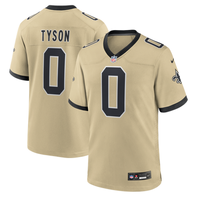 New Orleans Saints Jordyn Tyson Nike Gold 2026 NFL Draft First Round Pick No. 8 Alternate Game Jersey