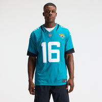 Jacksonville Jaguars Trevor Lawrence Nike Teal Team Vapor F.U.S.E. Stitched Limited Jersey