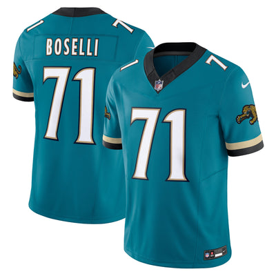 Jacksonville Jaguars Tony Boselli Nike Teal Prowler Throwback Vapor F.U.S.E. Limited Retired Player Jersey