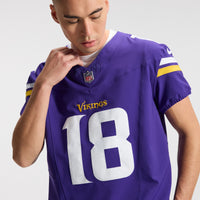 Minnesota Vikings Justin Jefferson Nike Purple Team Vapor F.U.S.E. Elite Jersey