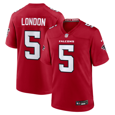 Atlanta Falcons Drake London Nike Red Game Jersey