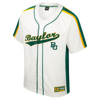 Baylor Bears Colosseum Ruth Button-Up Baseball Jersey - Cream