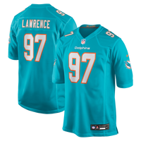 Miami Dolphins Rashard Lawrence Nike Aqua Team Game Jersey