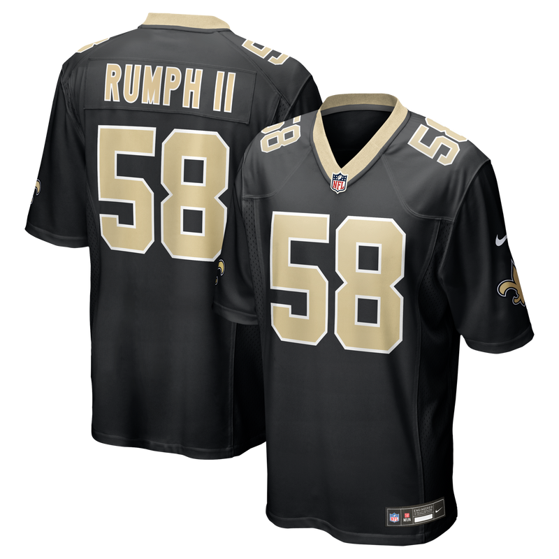 New Orleans Saints Chris Rumph II Nike Black Team Game Jersey