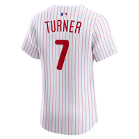 Philadelphia Phillies Trea Turner Nike White Home Elite Jersey