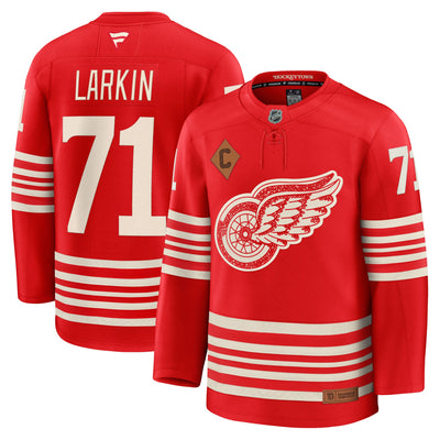 Detroit Red Wings Dylan Larkin Fanatics Red Centennial Premium Player Jersey