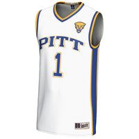 #1 Pitt Panthers GameDay Greats Lightweight Basketball Jersey - White