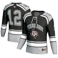 #12 Texas A&M Aggies GameDay Greats Hockey Fashion Jersey – Black