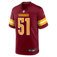 Washington Commanders Ale Kaho Nike Burgundy Team Game Jersey