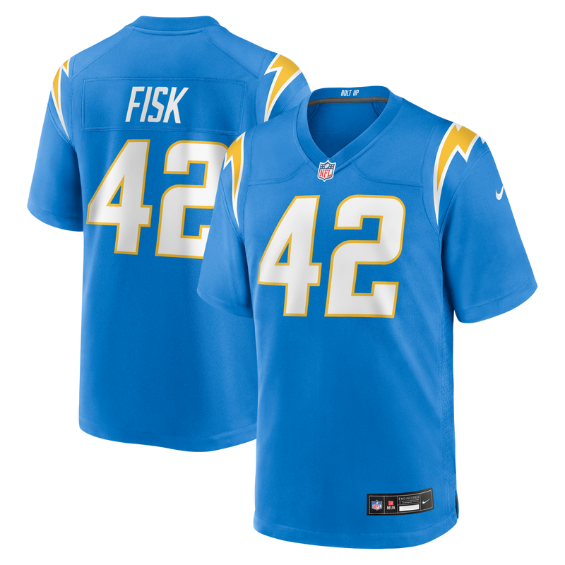 Los Angeles Chargers Tucker Fisk Nike Powder Blue Team Game Jersey