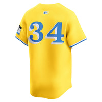 Boston Red Sox David Ortiz Nike Yellow Alternate 3 Limited Player Jersey