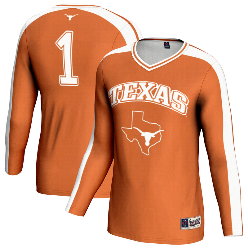 Texas Longhorns GameDay Greats #1 Lightweight Volleyball Fashion Jersey - Burnt Orange