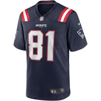 New England Patriots Randy Moss Nike Navy Game Retired Player Jersey