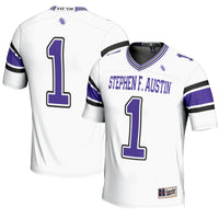 #1 Stephen F Austin Lumberjacks GameDay Greats Endzone Football Jersey - White