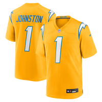 Los Angeles Chargers Quentin Johnston Nike Gold Alternate Charger Power Game Player Jersey