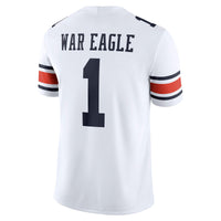 Auburn Tigers Nike Away Football Game Jersey - White