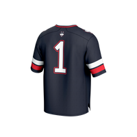 #1 UConn Huskies GameDay Greats Lightweight Collegiate Football Fashion Jersey - Navy