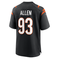 Cincinnati Bengals Jonathan Allen Nike Black Team Game Jersey