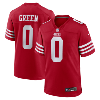 San Francisco 49ers Renardo Green Nike Scarlet Game Jersey