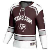 #12 Texas A&M Aggies GameDay Greats Hockey Fashion Jersey – Maroon