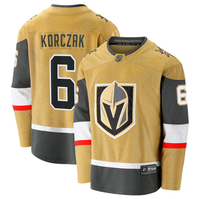 Vegas Golden Knights Kaedan Korczak Fanatics Gold Home Breakaway Jersey