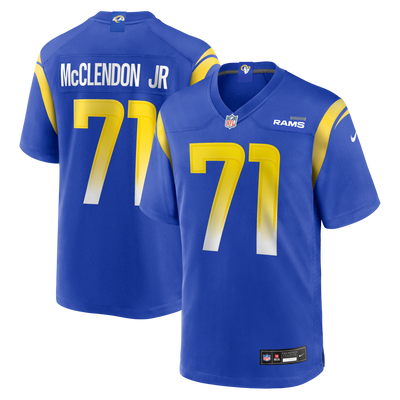 Los Angeles Rams Warren McClendon Jr. Nike Royal Team Game Jersey