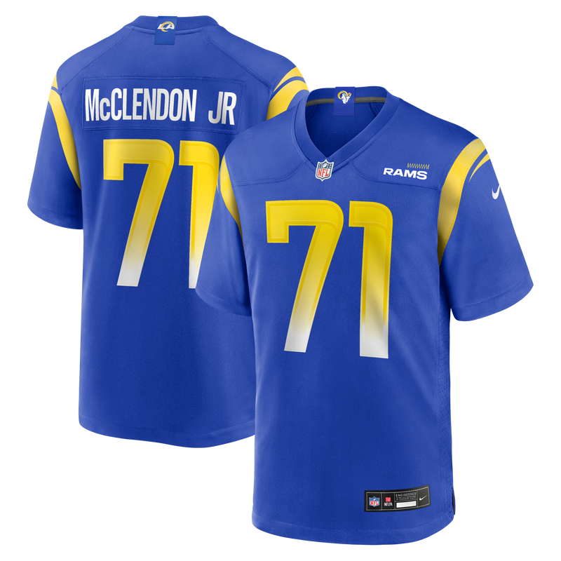 Los Angeles Rams Warren McClendon Jr. Nike Royal Team Game Jersey