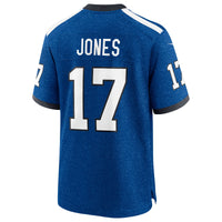 Indianapolis Colts Daniel Jones Nike Heather Royal Alternate 2 Indiana Nights Game Jersey