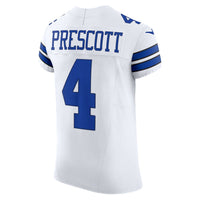 Dallas Cowboys Dak Prescott Nike White Vapor F.U.S.E. Elite Jersey