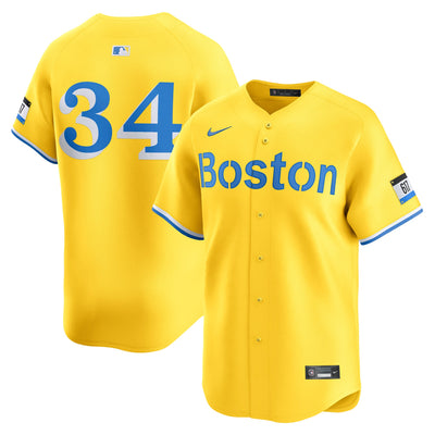Boston Red Sox David Ortiz Nike Gold City Connect Retired Player Jersey