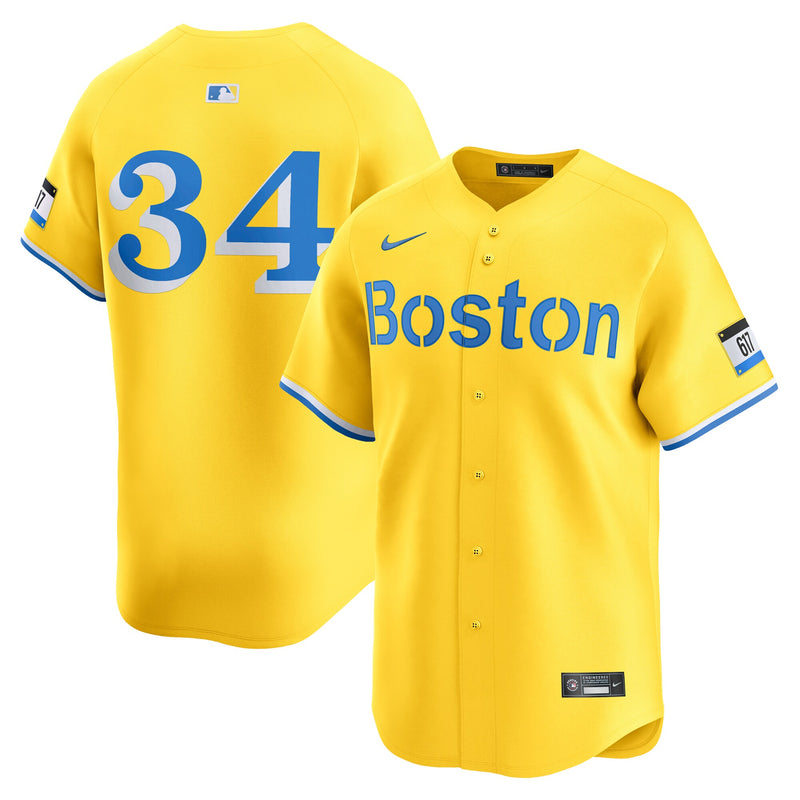 Boston Red Sox David Ortiz Nike Gold City Connect Retired Player Jersey