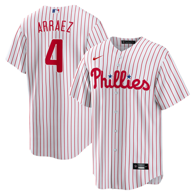 Philadelphia Phillies Luis Arraez Nike White Home Replica Jersey