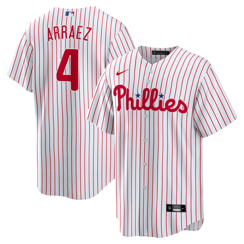 Philadelphia Phillies Luis Arraez Nike White Home Replica Jersey