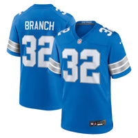 Detroit Lions Brian Branch Nike Blue Game Jersey