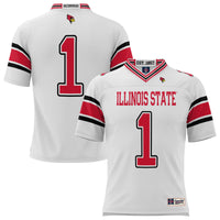 #1 Illinois State Redbirds GameDay Greats Endzone Football Jersey - White