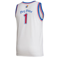 adidas #1 White Kansas Jayhawks Alternate Swingman Jersey