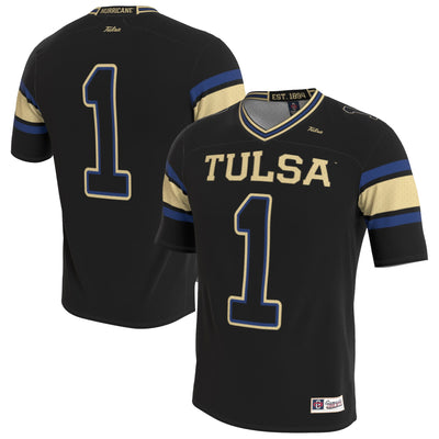 Tulsa Golden Hurricane GameDay Greats Lightweight Collegiate Football Blackout Fashion Jersey